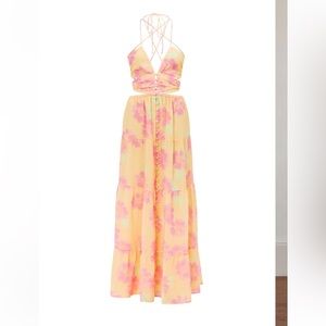 Sabo skirt baila maxi dress tropical print vacation